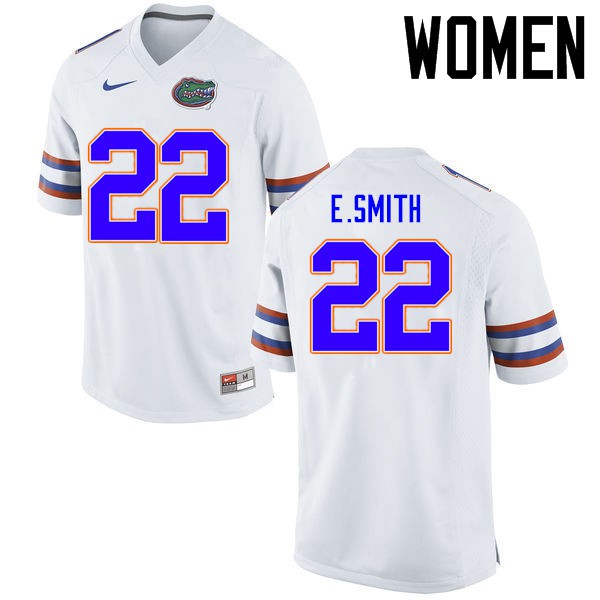 Florida Gators Women #22 Emmitt Smith College Football Jerseys White